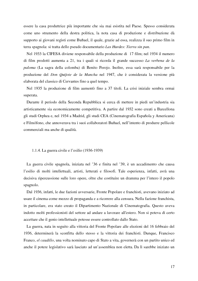 Anteprima della tesi: La rappresentazione della Spagna nel cinema contemporaneo: aspetti estetici, semiotici ed economici, Pagina 11