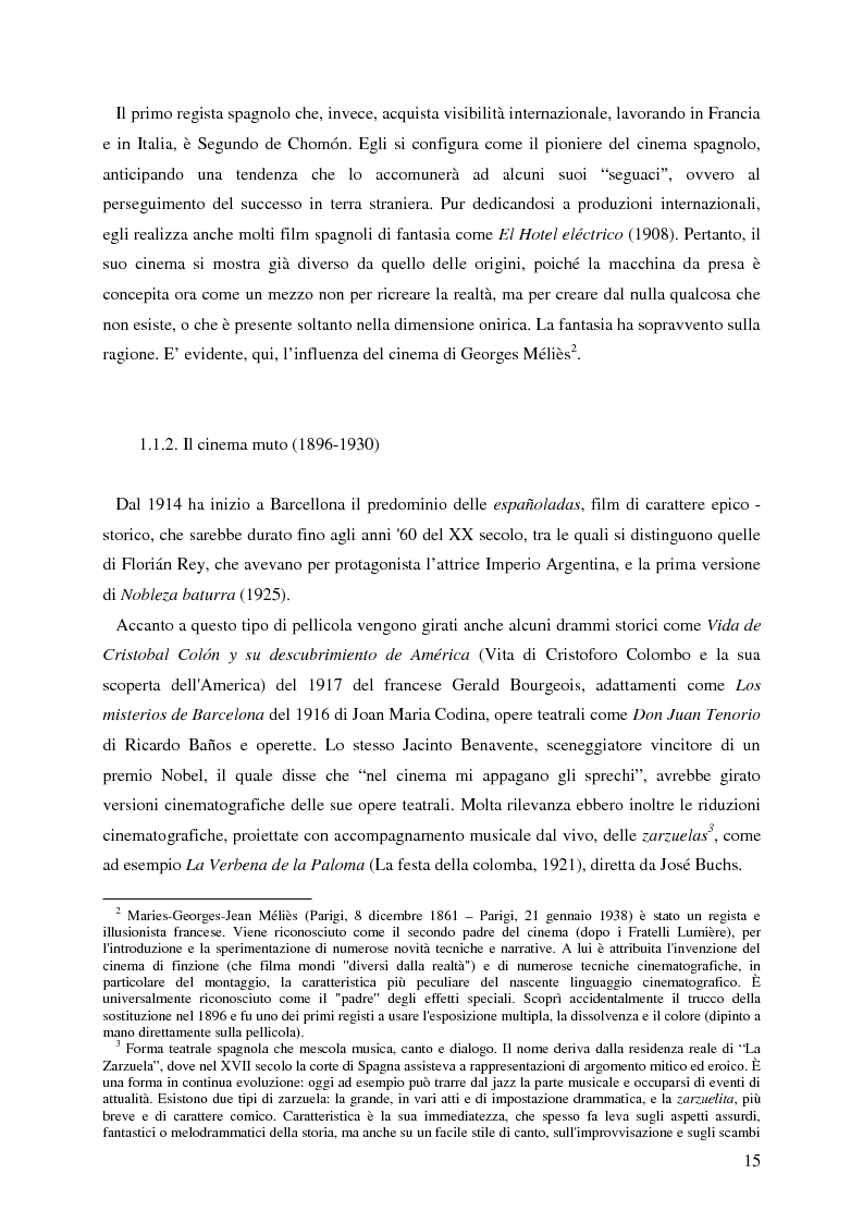 Anteprima della tesi: La rappresentazione della Spagna nel cinema contemporaneo: aspetti estetici, semiotici ed economici, Pagina 9