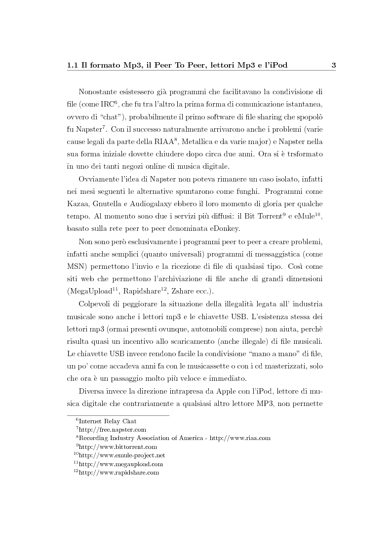 Anteprima della tesi: Nuovi modelli di business per l’industria musicale: le nuove opportunità nell’era di Internet, Pagina 6