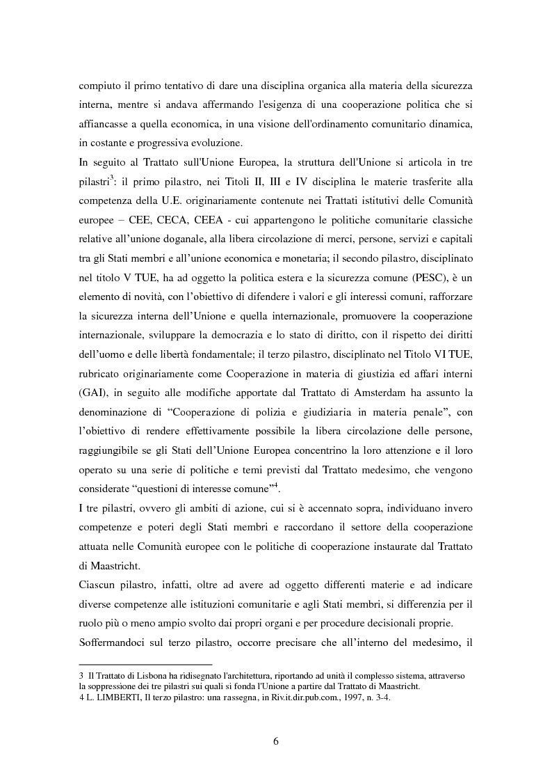 Anteprima della tesi: Le procedure di consegna: dall'estradizione al mandato di arresto europeo, Pagina 6