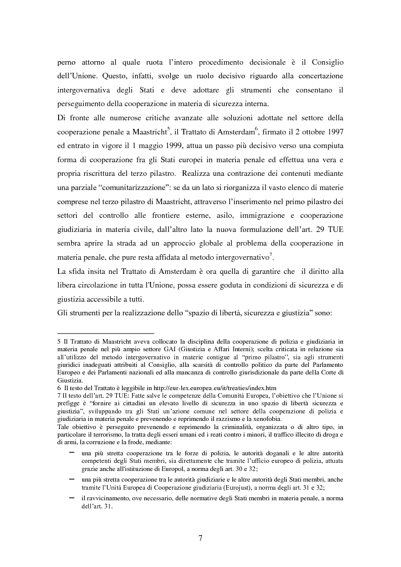 Anteprima della tesi: Le procedure di consegna: dall'estradizione al mandato di arresto europeo, Pagina 7