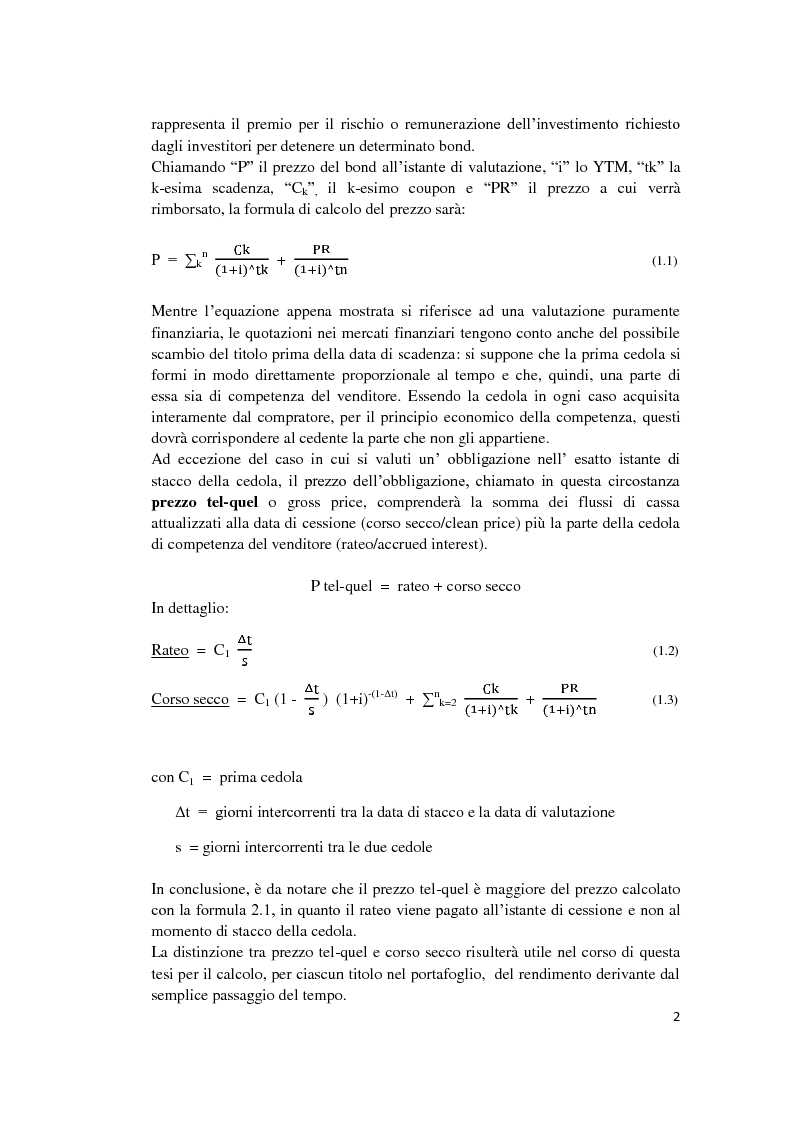 Anteprima della tesi: Fixed Income Performance Attribution, Pagina 8