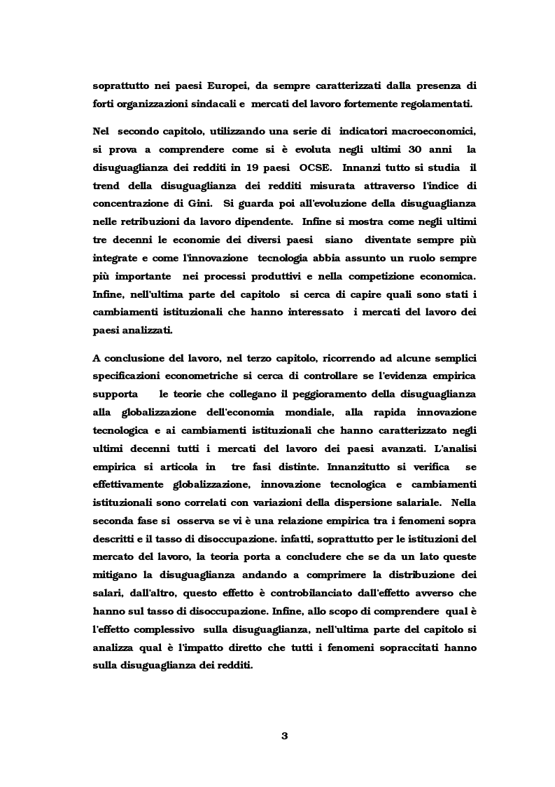 Anteprima della tesi: Dinamiche occupazionali e disuguaglianza, Pagina 4