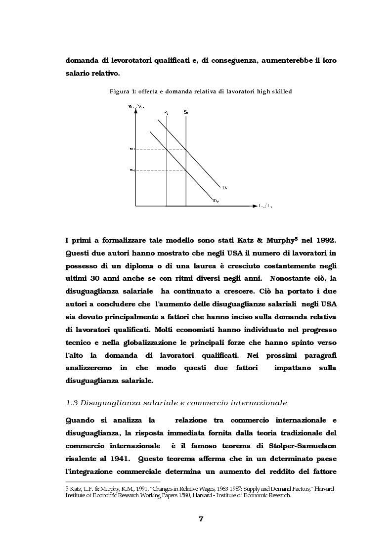Anteprima della tesi: Dinamiche occupazionali e disuguaglianza, Pagina 8