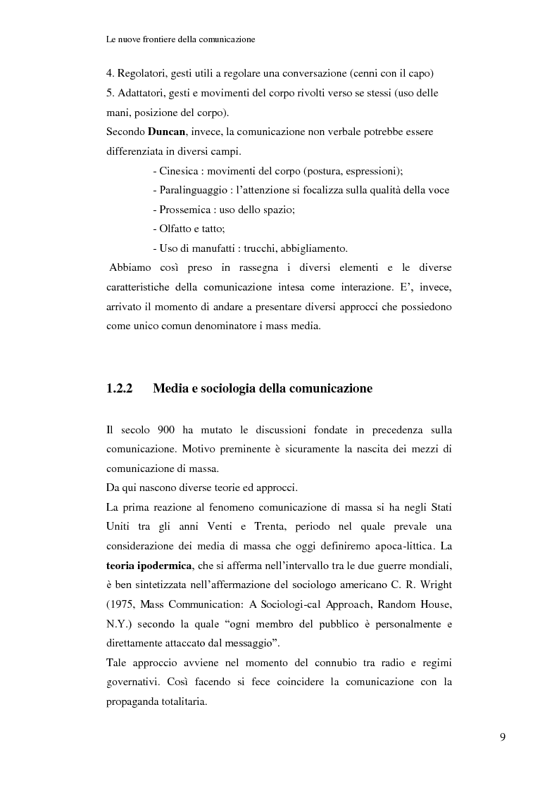 Anteprima della tesi: Le nuove frontiere della comunicazione: dalla carta stampata al web 2.0 una ricerca tra gli studenti universitari di Bologna, Pagina 10