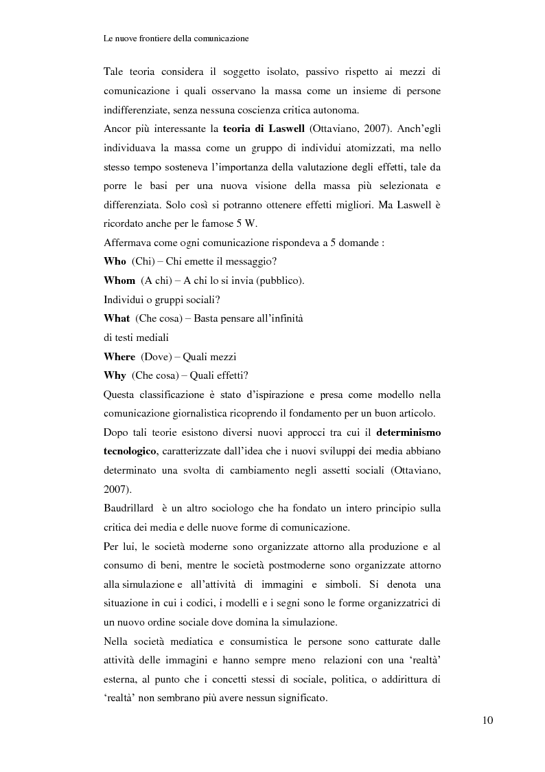 Anteprima della tesi: Le nuove frontiere della comunicazione: dalla carta stampata al web 2.0 una ricerca tra gli studenti universitari di Bologna, Pagina 11