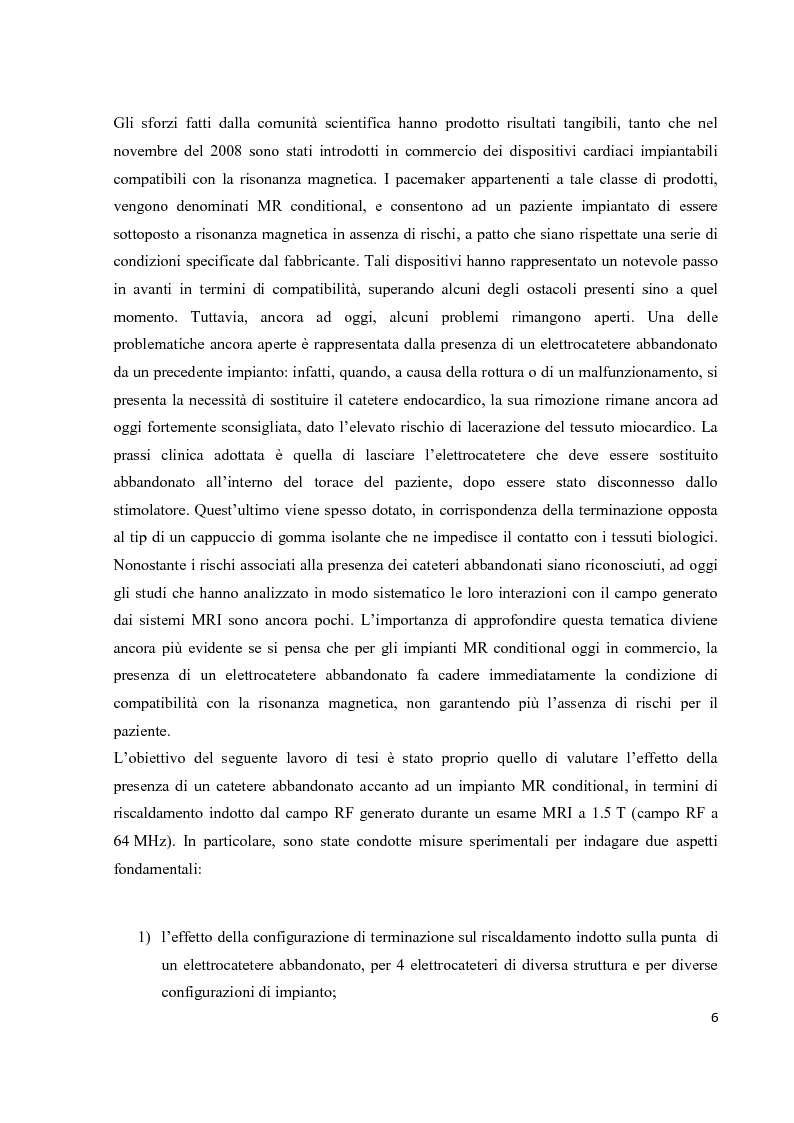 Anteprima della tesi: Valutazione sperimentale del riscaldamento indotto da risonanza magnetica su pacemaker di ultima generazione, Pagina 3