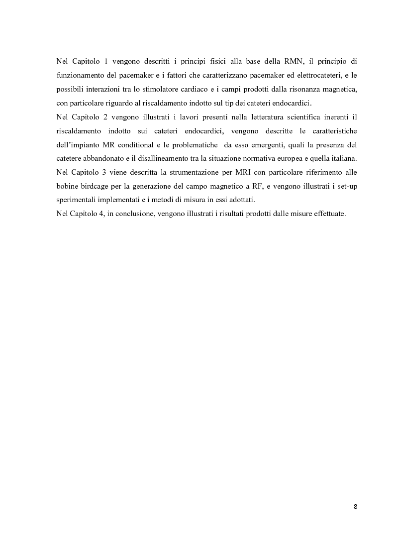 Anteprima della tesi: Valutazione sperimentale del riscaldamento indotto da risonanza magnetica su pacemaker di ultima generazione, Pagina 5