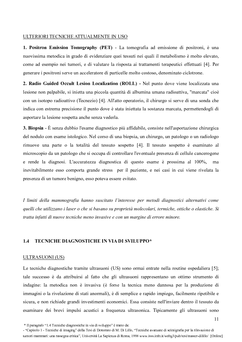 Anteprima della tesi: Analisi della fattibilità e valutazione del rischio di tecniche diagnostiche basate su radar UWB per l’individuazione del tumore al seno, Pagina 8