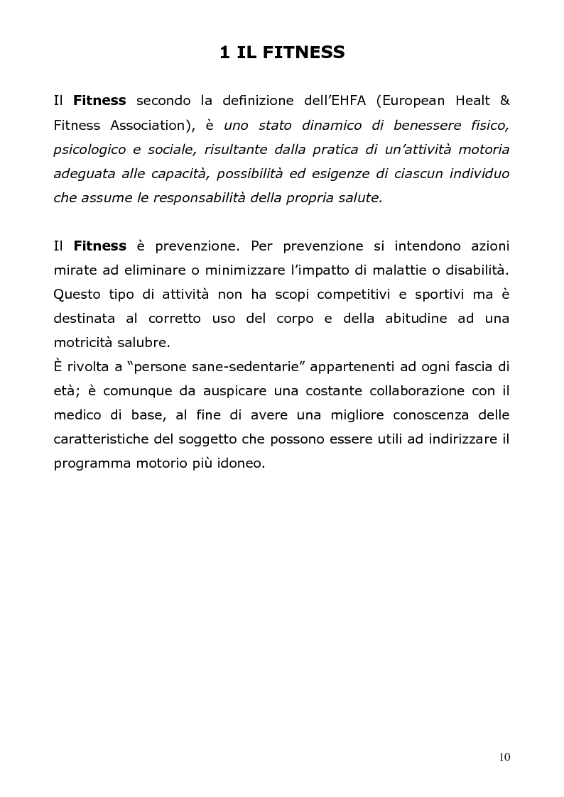 Anteprima della tesi: I benefici delle attività fitness nell'età adulta, Pagina 8