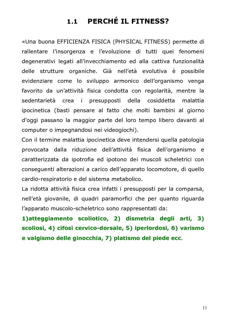 Anteprima della tesi: I benefici delle attività fitness nell'età adulta, Pagina 9