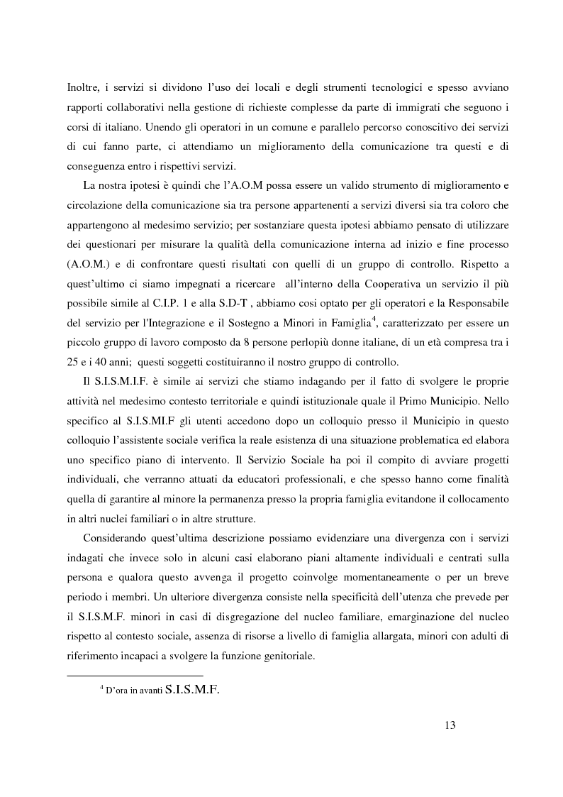 Anteprima della tesi: Analisi Organizzativa Multidimensionale come strumento di miglioramento della comunicazione interna nel no profit, Pagina 11