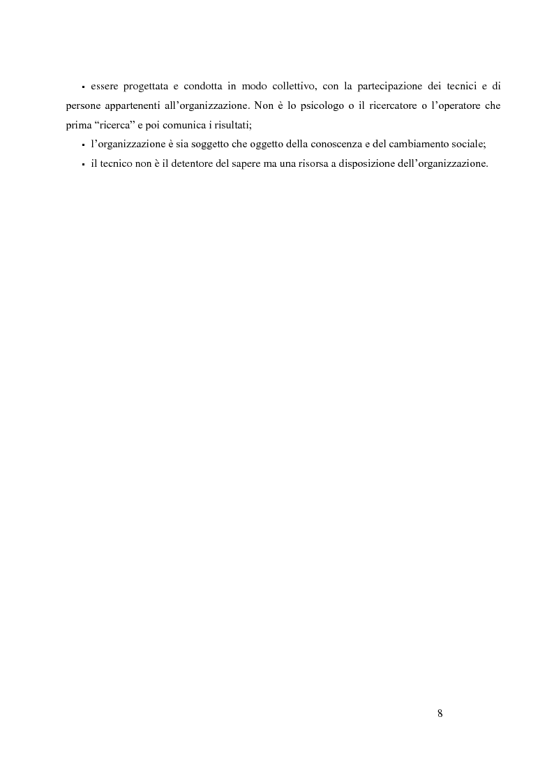 Anteprima della tesi: Analisi Organizzativa Multidimensionale come strumento di miglioramento della comunicazione interna nel no profit, Pagina 6