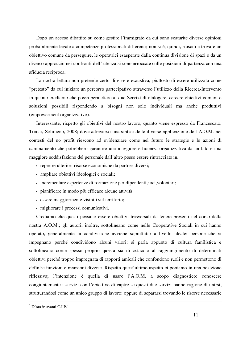 Anteprima della tesi: Analisi Organizzativa Multidimensionale come strumento di miglioramento della comunicazione interna nel no profit, Pagina 9