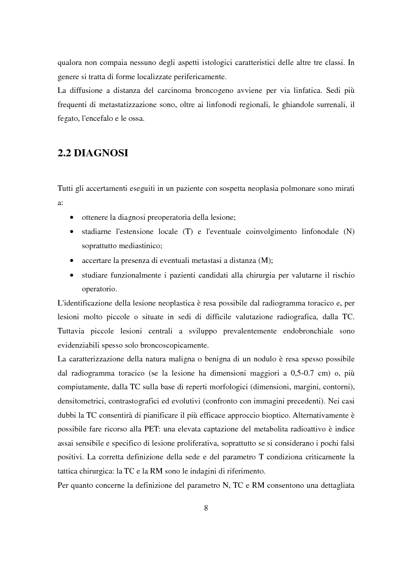 Anteprima della tesi: Pianificazione e trattamento radioterapico della neoplasia polmonare con tecnica 4D, Pagina 5