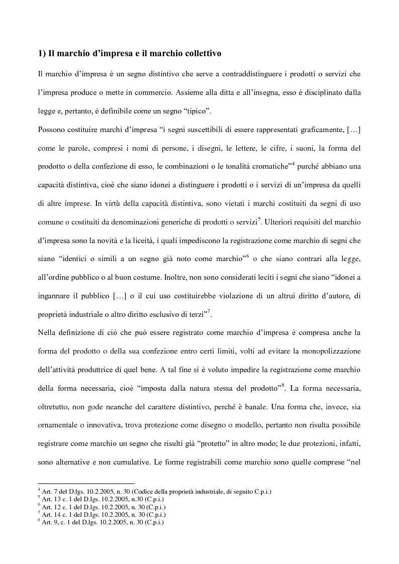 Anteprima della tesi: La tutela del marchio di qualità agroalimentare, Pagina 4