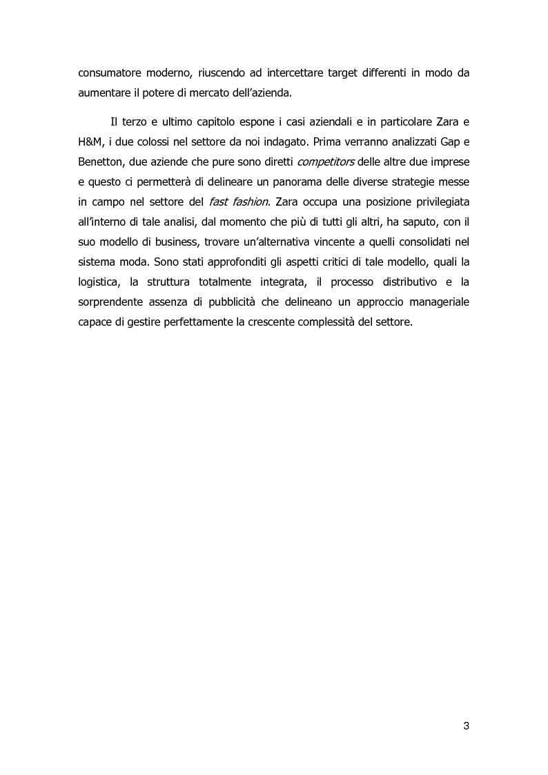 Anteprima della tesi: Strategie di diversificazione nel fast fashion: i casi Zara e H&M, Pagina 4