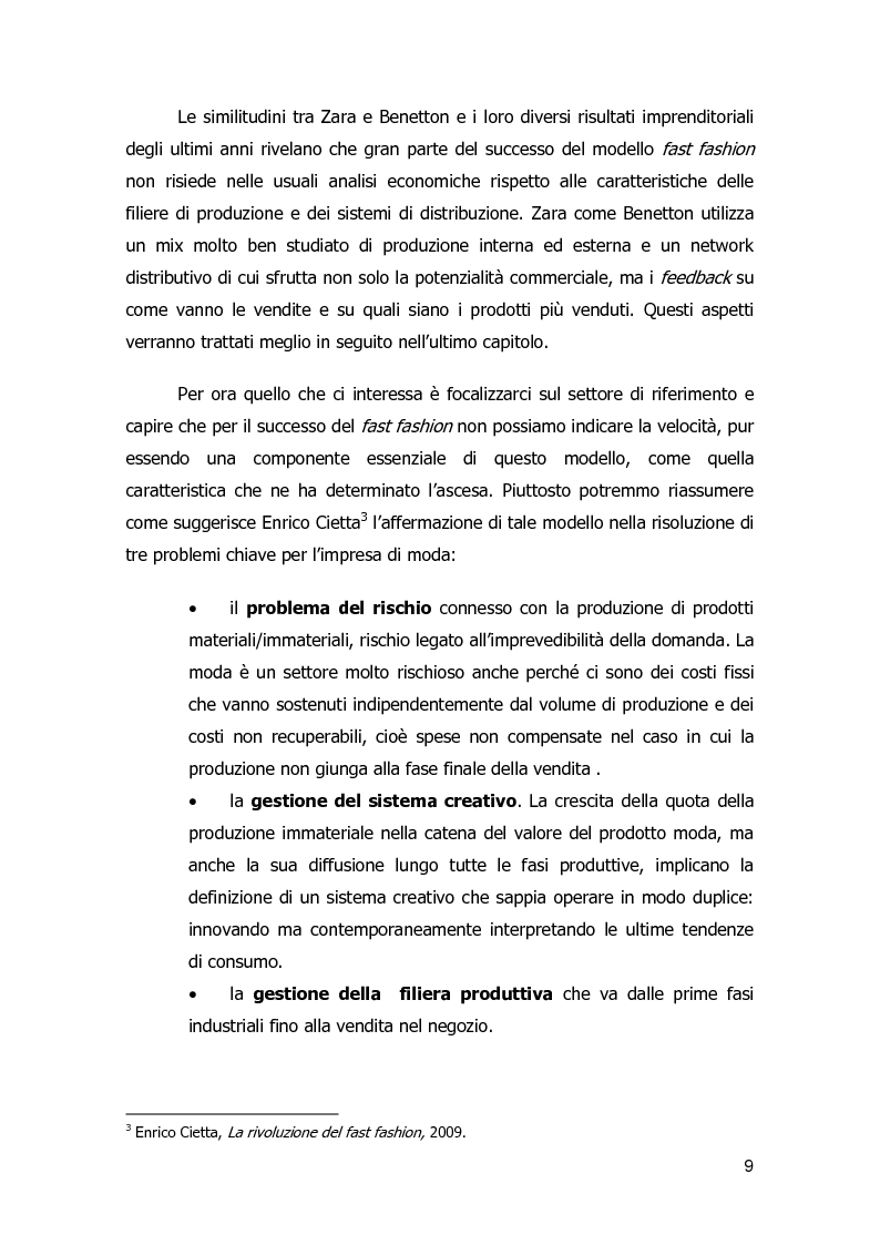 Anteprima della tesi: Strategie di diversificazione nel fast fashion: i casi Zara e H&M, Pagina 9