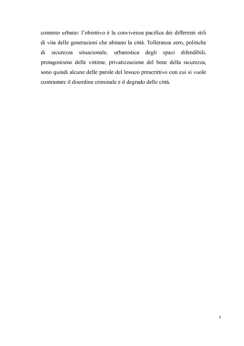 Anteprima della tesi: Sicurezza urbana e coesione sociale: sfide e opportunità, Pagina 5