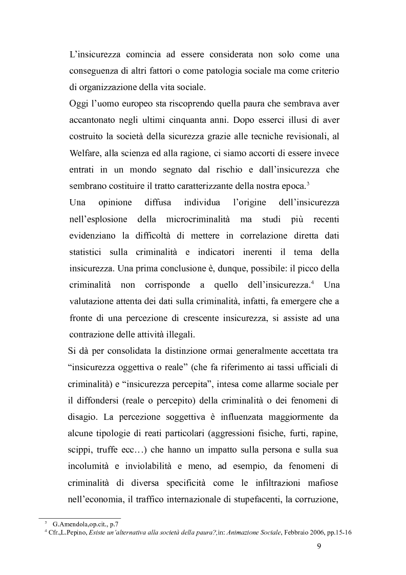 Anteprima della tesi: Sicurezza urbana e coesione sociale: sfide e opportunità, Pagina 7