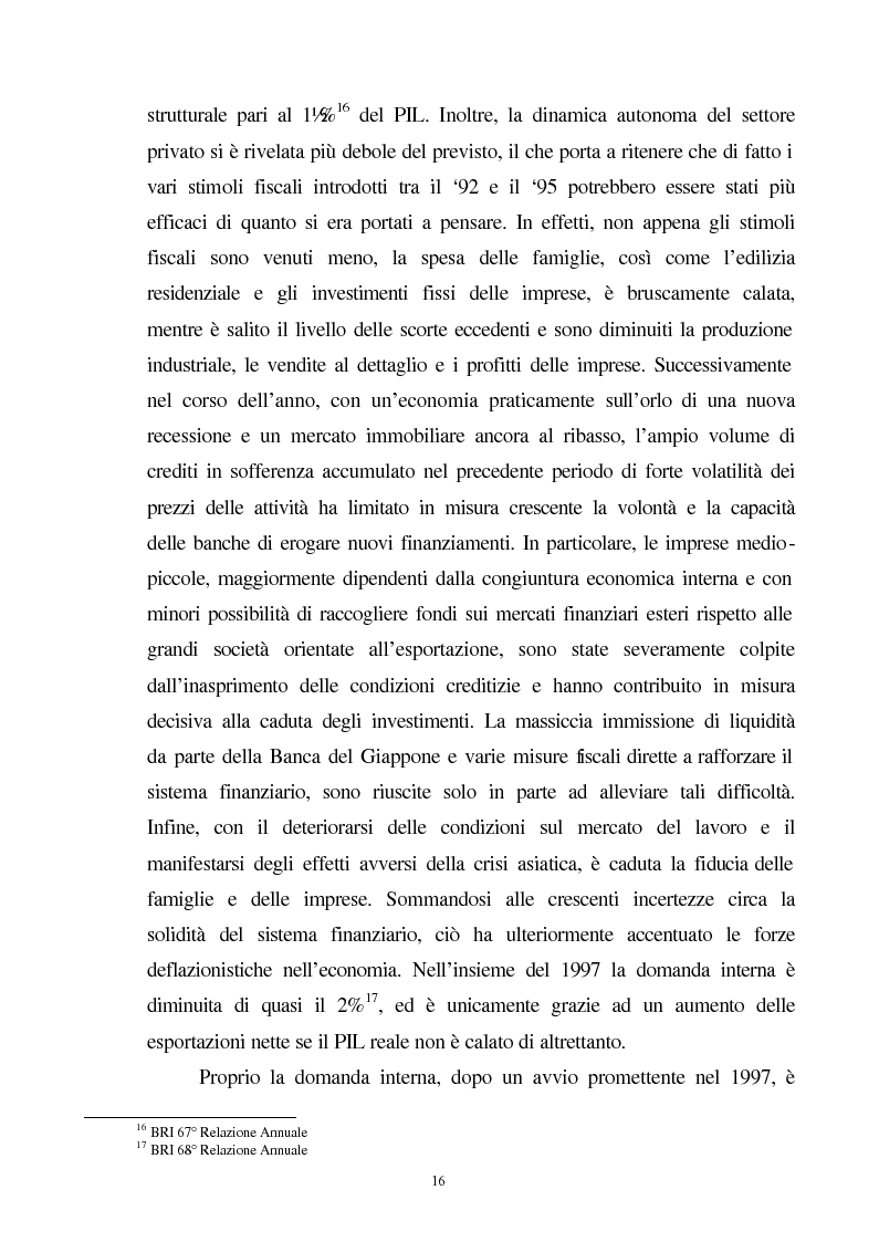 Anteprima della tesi: La crisi del sistema bancario-finanziario giapponese e le sue interrelazioni col sistema monetario internazionale, Pagina 13