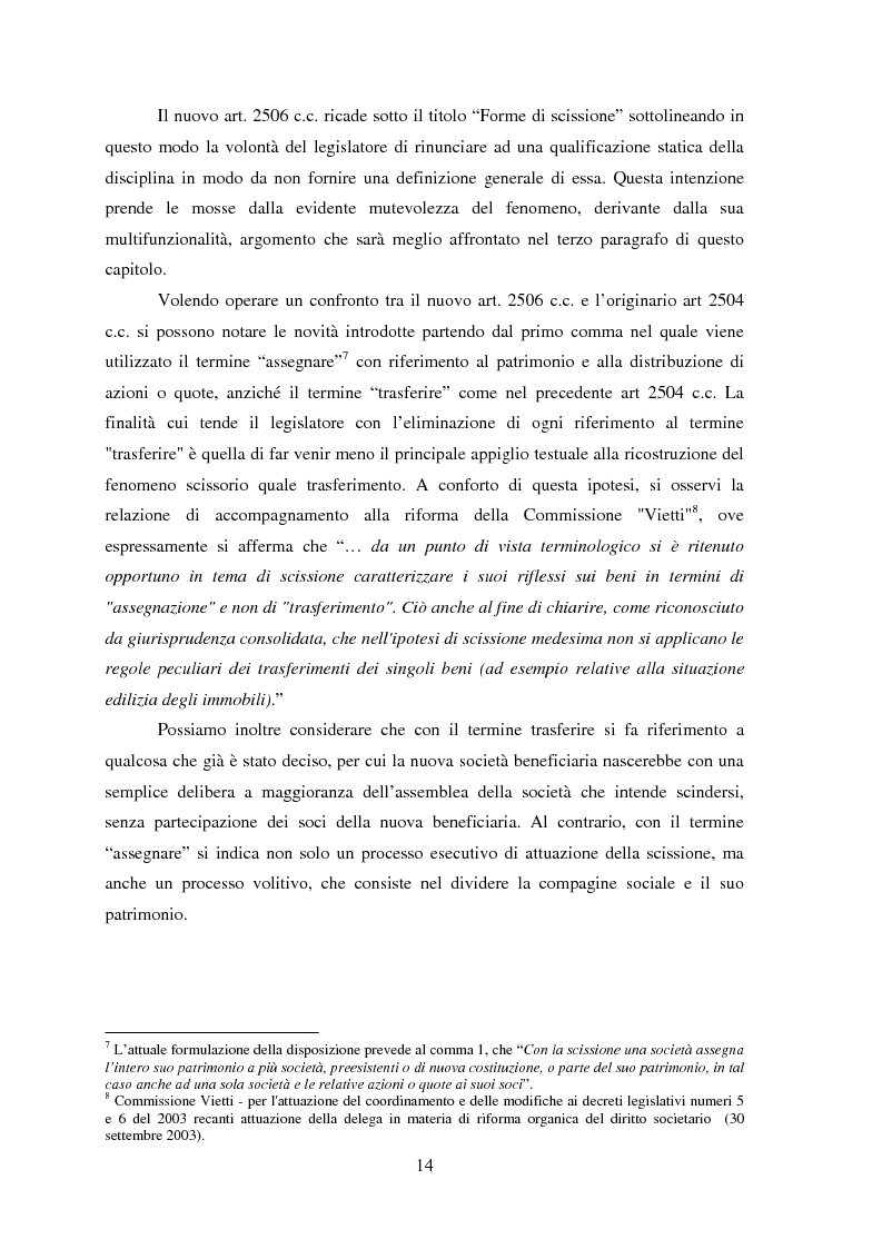 Anteprima della tesi: La scissione societaria: il caso Fiat, Pagina 10