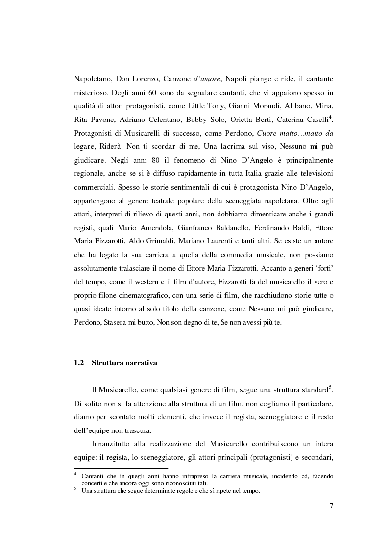 Anteprima della tesi: La canzone in scena. Il musicarello negli anni 50 e 60, Pagina 7