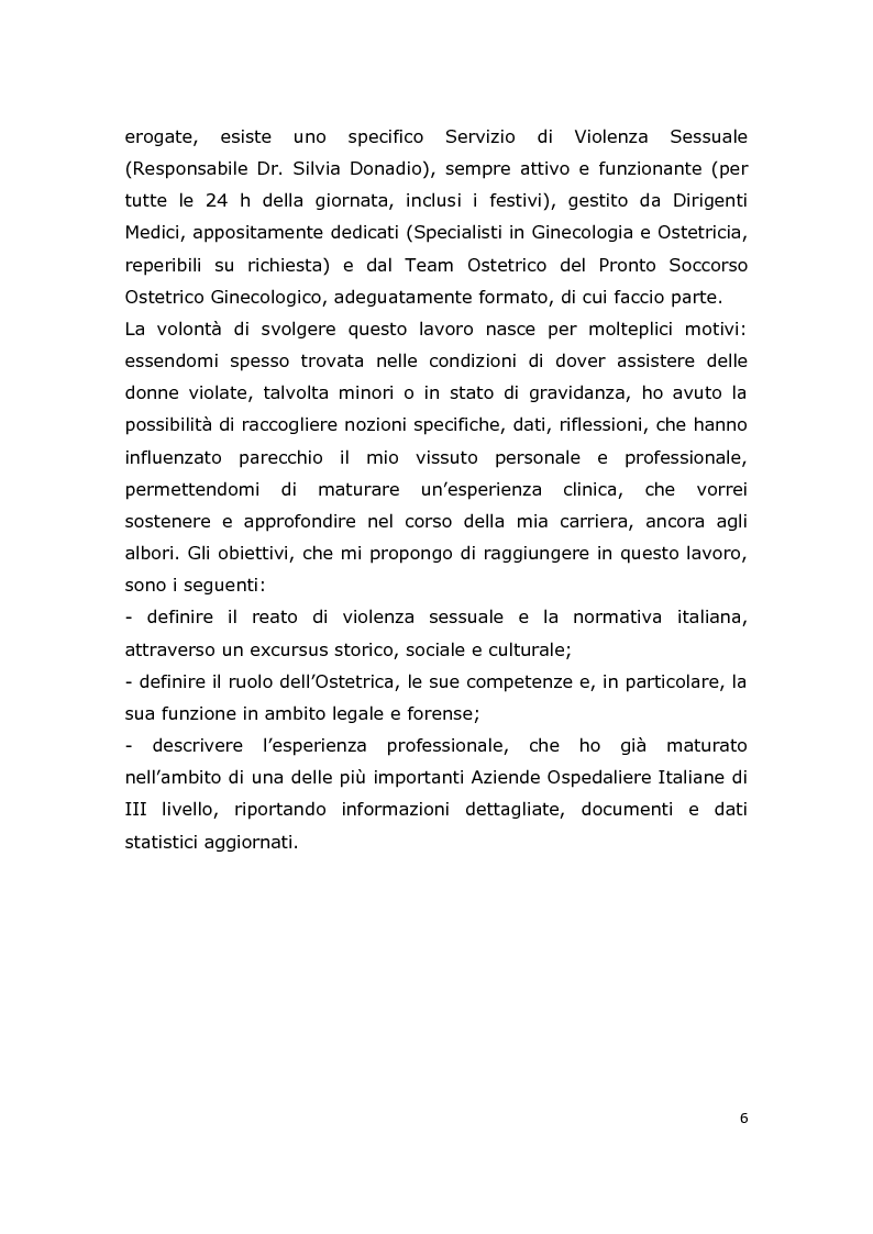 Anteprima della tesi: L'assistenza ostetrica alle donne vittime di abusi sessuali, esperienze e riflessioni, Pagina 4