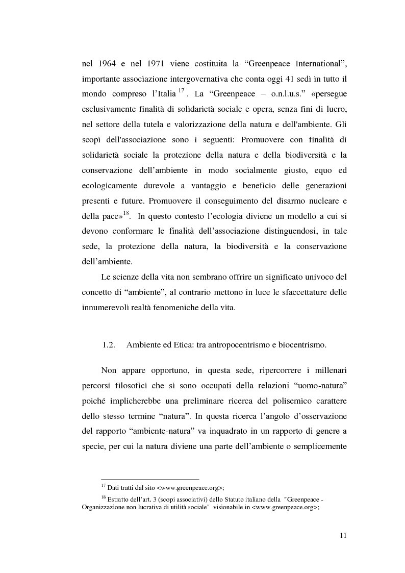 Anteprima della tesi: Profili evolutivi della politica ambientale in ambito europeo, Pagina 10