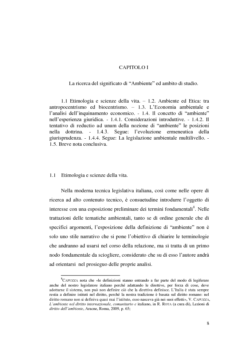 Anteprima della tesi: Profili evolutivi della politica ambientale in ambito europeo, Pagina 7
