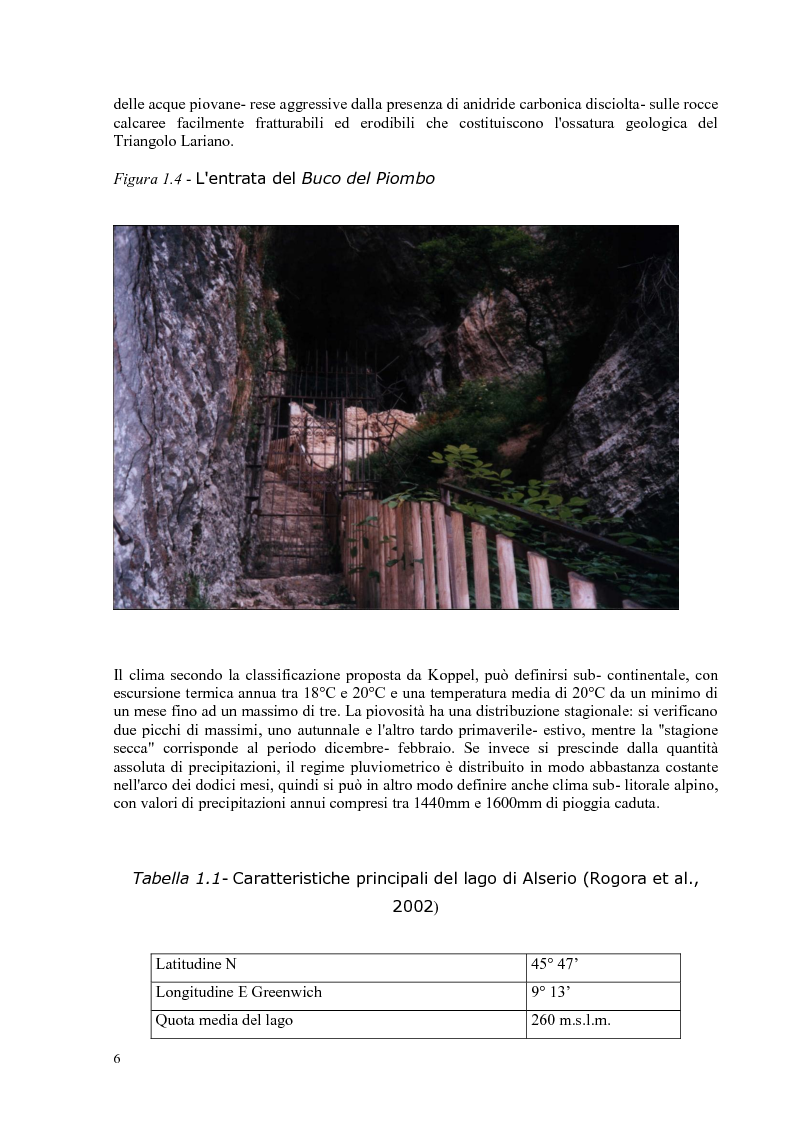 Anteprima della tesi: Roggia Fiume: caratteristiche chimiche, fisiche,biologiche, ecologiche e relativo impatto sul lago di Alserio, Pagina 5