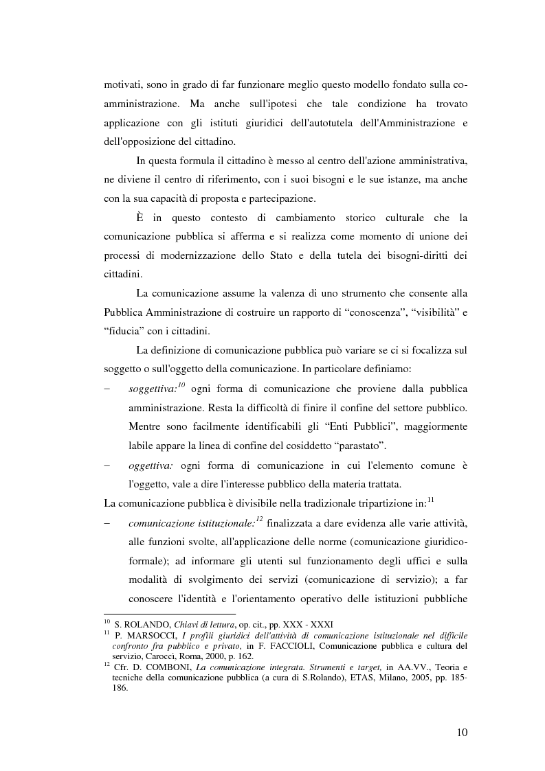 Anteprima della tesi: La Comunicazione Pubblica: Il Caso di un Progetto dell'Aeronautica Militare, Pagina 8