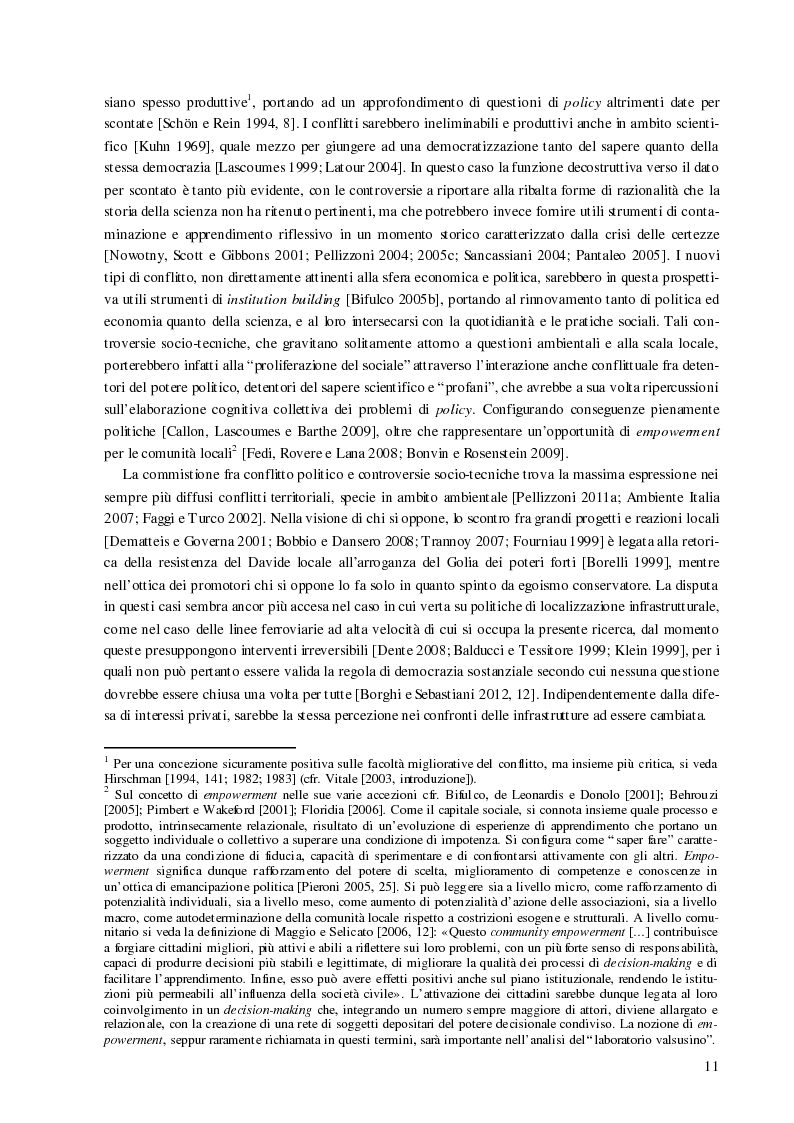 Anteprima della tesi: Processi decisionali e movimenti di protesta tra scienza e politica. Una comparazione tra Italia e Francia sul caso alta velocità, Pagina 11