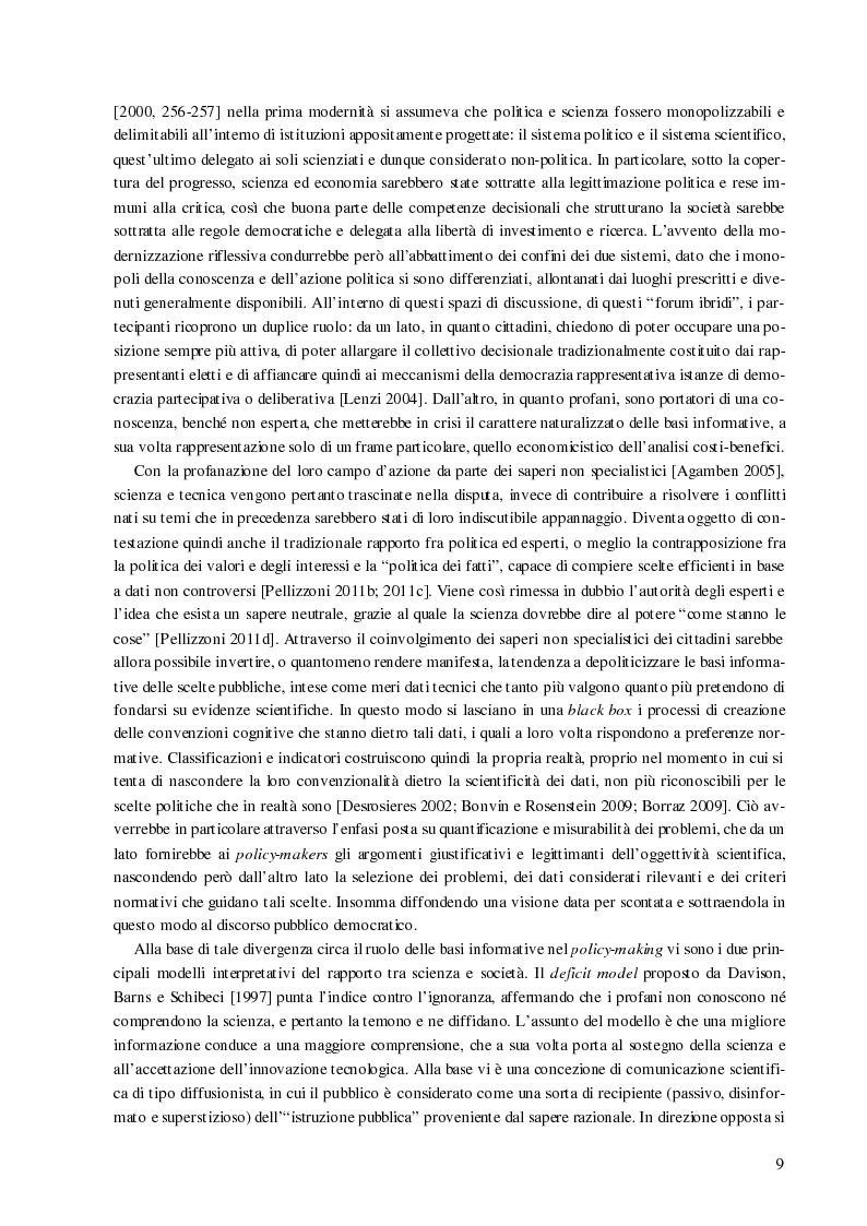Anteprima della tesi: Processi decisionali e movimenti di protesta tra scienza e politica. Una comparazione tra Italia e Francia sul caso alta velocità, Pagina 9