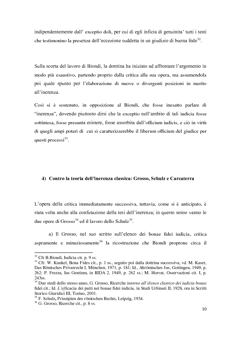 Anteprima della tesi: Exceptio doli e iudicia bonae fidei, Pagina 11