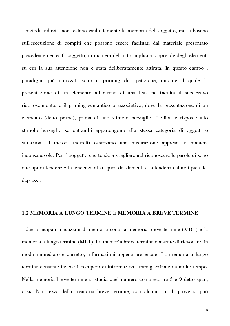 Anteprima della tesi: Il ruolo della corteccia motoria primaria nella memorizzazione di stimoli visivi motori: test di riconoscimento di sequenze motorie. Studio sperimentale con stimolazione magnetica transcranica, Pagina 4