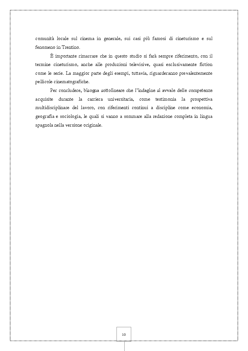 Anteprima della tesi: Il Cineturismo: una nuova forma di turismo culturale e una strategia privilegiata di marketing territoriale, Pagina 5