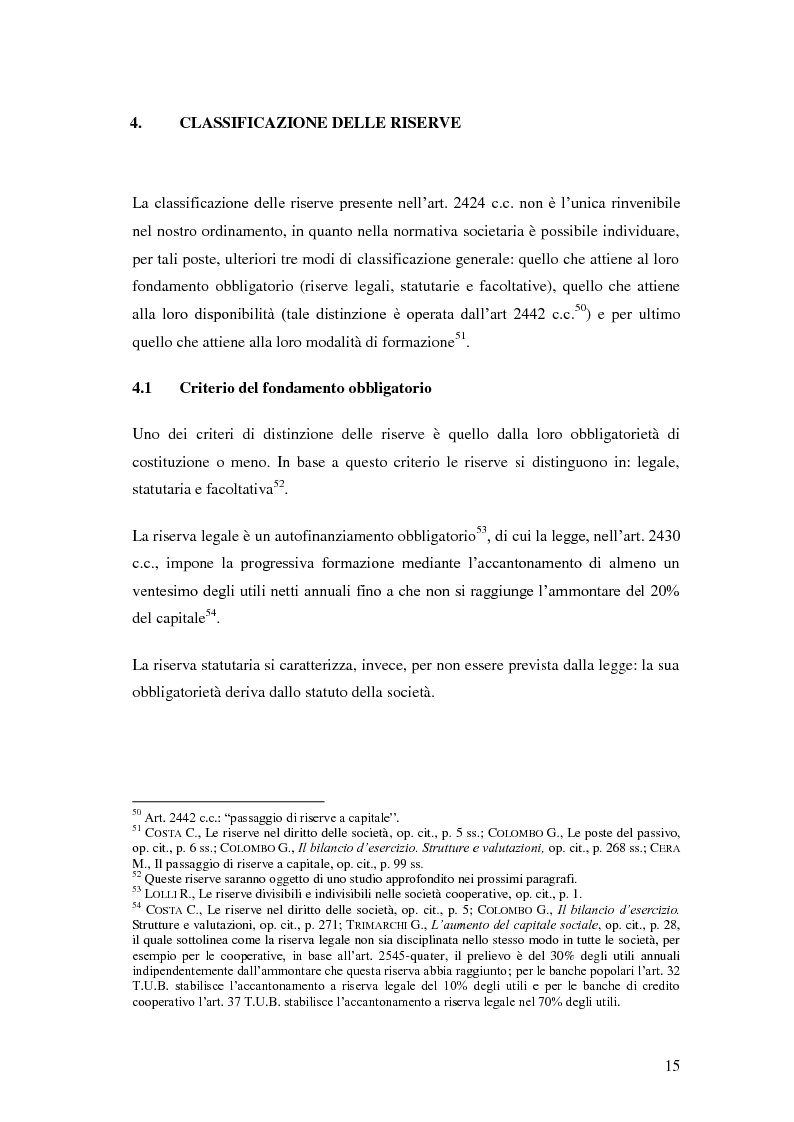 Anteprima della tesi: Le riserve nel diritto societario italiano e gli IAS, Pagina 11