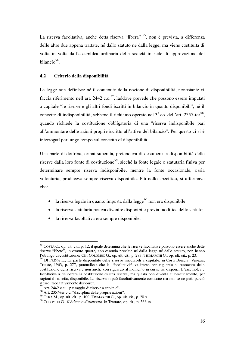 Anteprima della tesi: Le riserve nel diritto societario italiano e gli IAS, Pagina 12