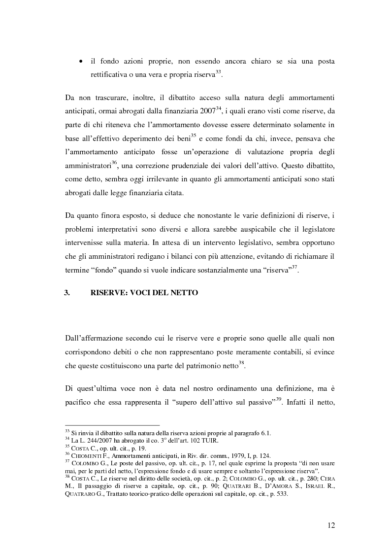 Anteprima della tesi: Le riserve nel diritto societario italiano e gli IAS, Pagina 8