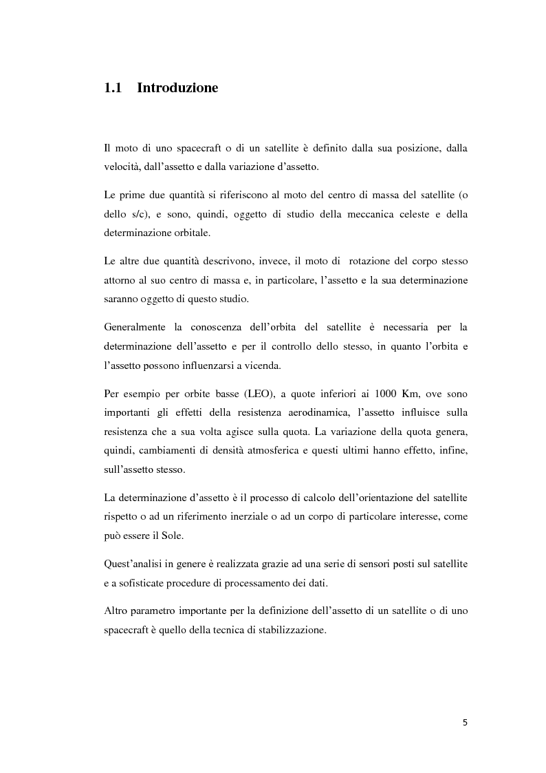 Anteprima della tesi: Algoritmi per la determinazione d’assetto mediante sensori di temperatura., Pagina 3