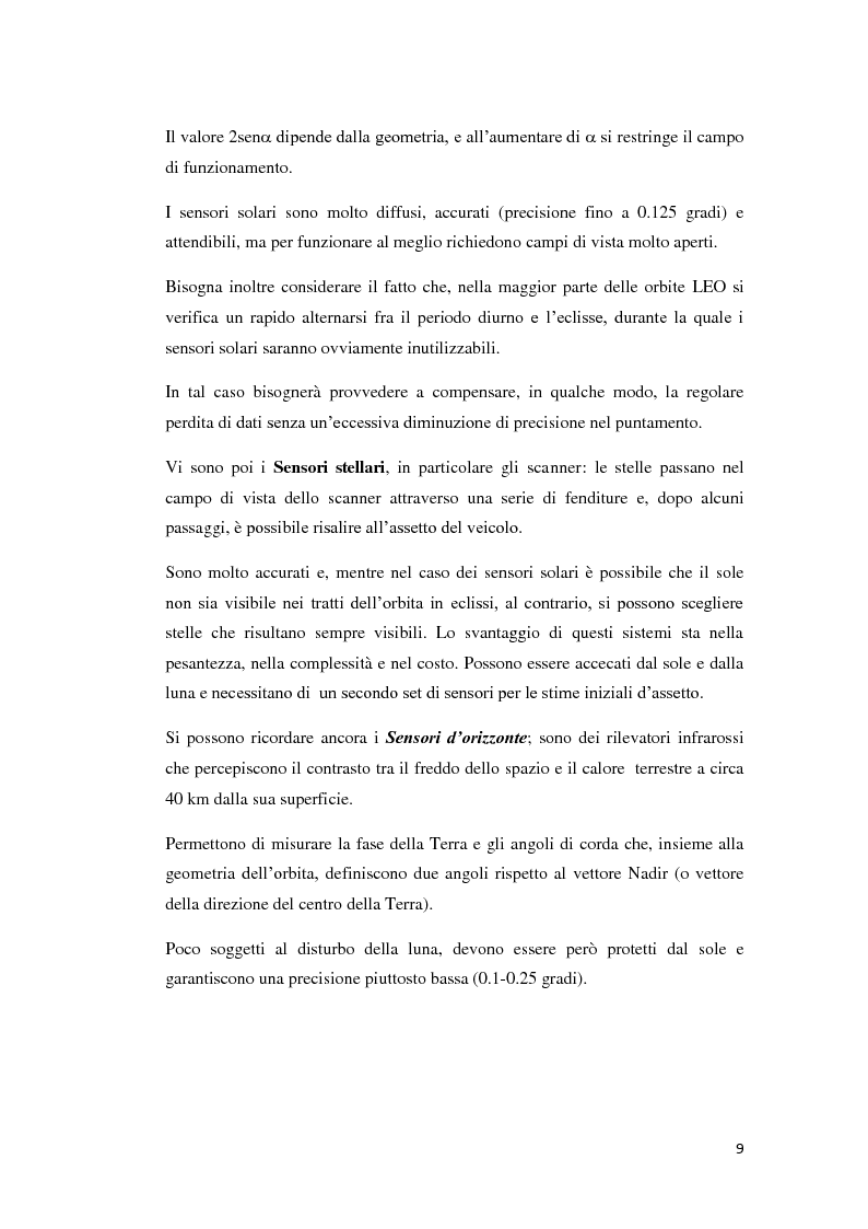 Anteprima della tesi: Algoritmi per la determinazione d’assetto mediante sensori di temperatura., Pagina 7