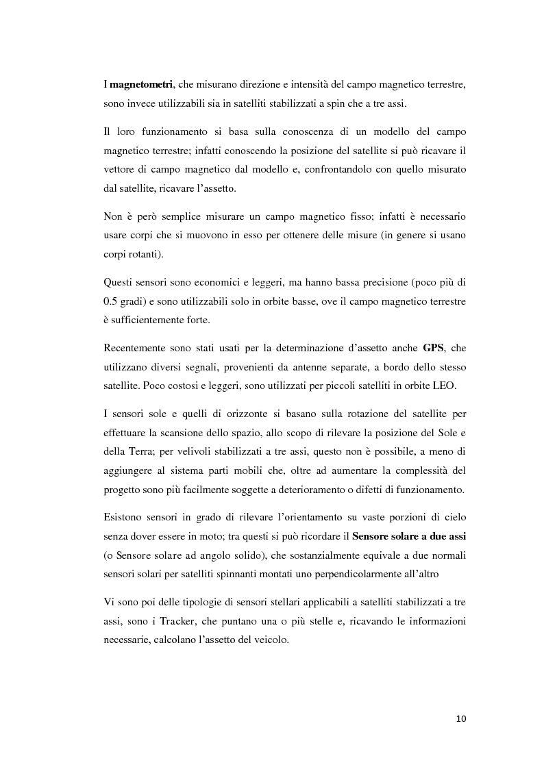 Anteprima della tesi: Algoritmi per la determinazione d’assetto mediante sensori di temperatura., Pagina 8