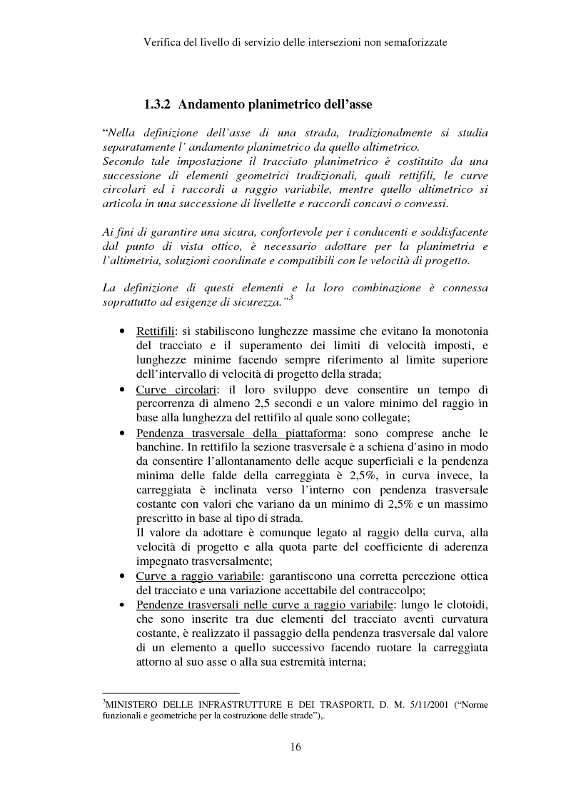 Anteprima della tesi: Verifica del Livello di Servizio delle Intersezioni non semaforizzate, Pagina 11