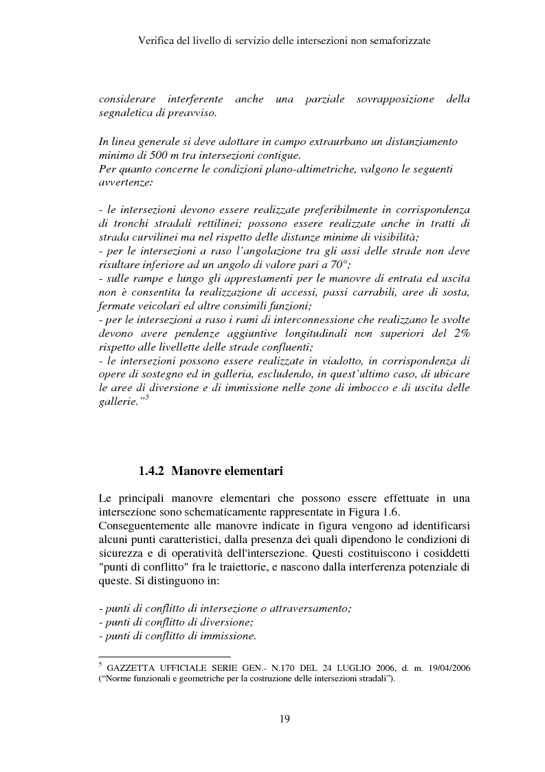 Anteprima della tesi: Verifica del Livello di Servizio delle Intersezioni non semaforizzate, Pagina 14