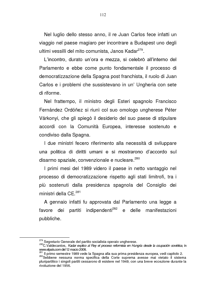 Estratto dalla tesi: La Spagna in Europa: un modello per l'allargamento a Est
