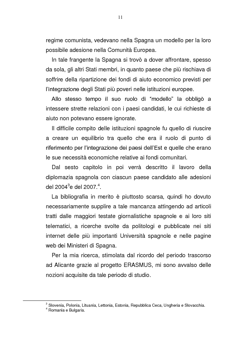 Anteprima della tesi: La Spagna in Europa: un modello per l'allargamento a Est, Pagina 5