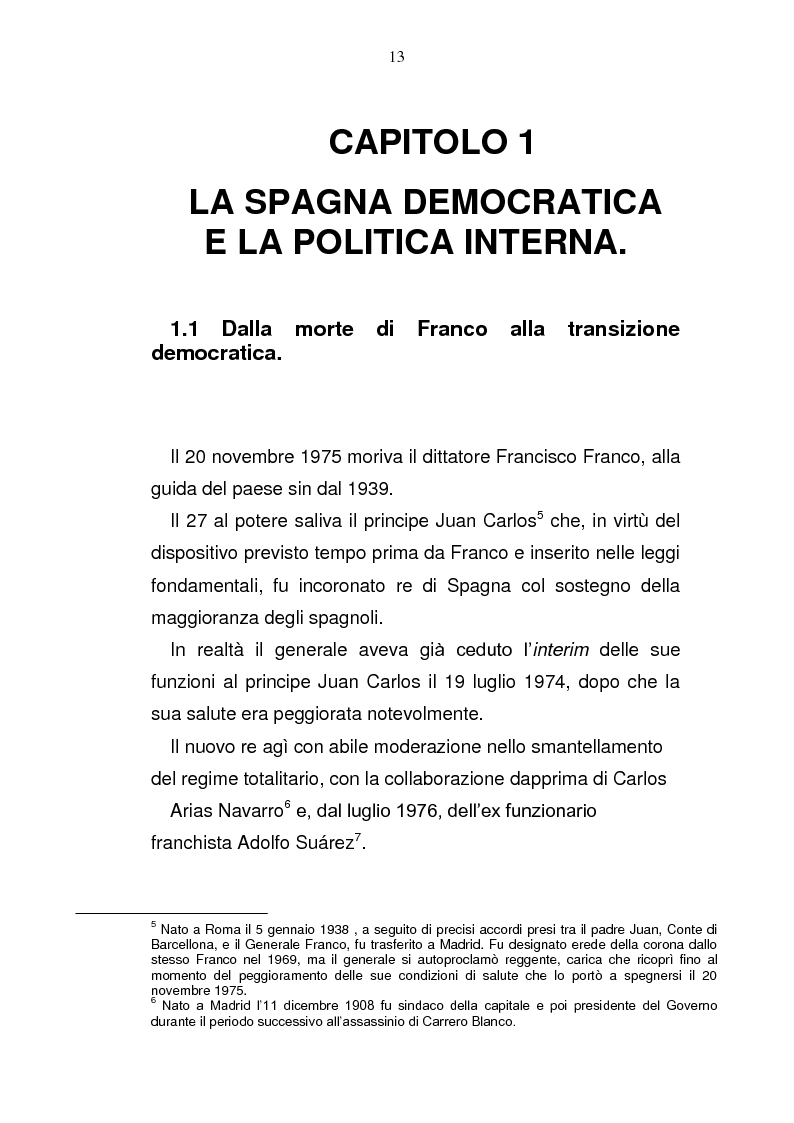 Anteprima della tesi: La Spagna in Europa: un modello per l'allargamento a Est, Pagina 7
