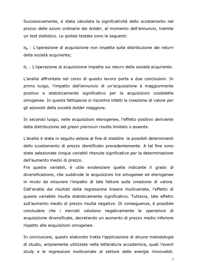 Anteprima della tesi: M&A nel settore delle energie rinnovabili in Europa: uno studio delle performance, Pagina 4