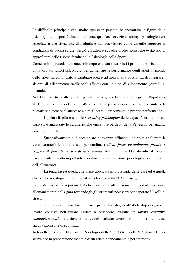 Anteprima della tesi: Coesione di gruppo e dinamiche psicologiche nello sport: uno studio su squadre giovanili di calcio , Pagina 12